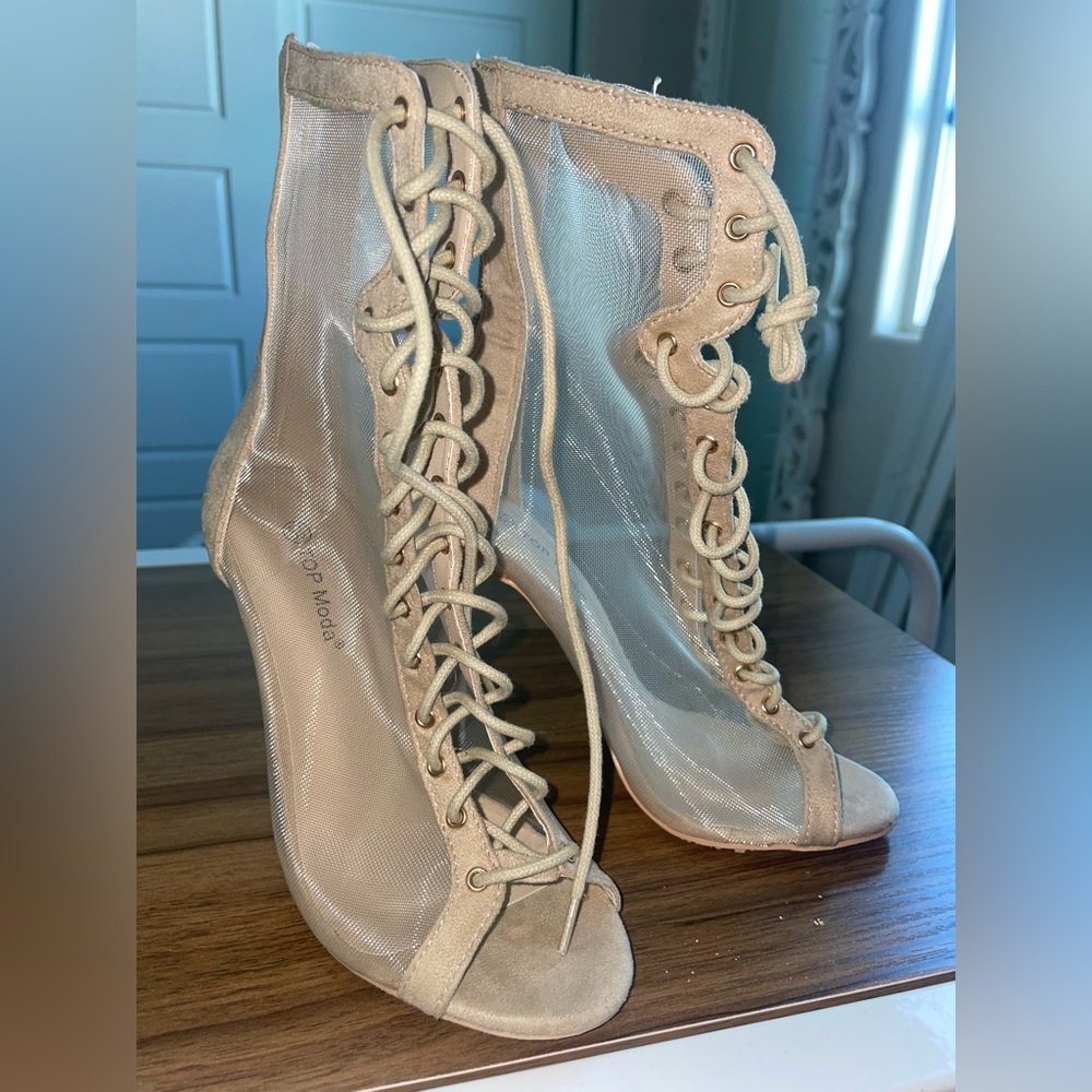 Sheer Tan Heels